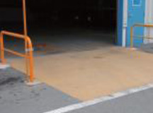 Passage for forklift photo